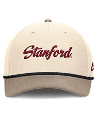 Nike Men's Natural Stanford Cardinal Rise Legacy Throwback Logo Adjustable Hat