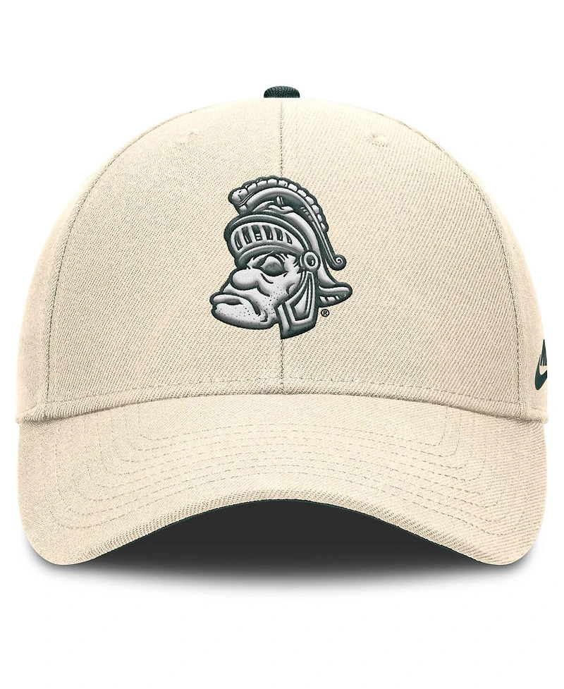Nike Men's Natural Michigan State Spartans Rise Legacy Adjustable Hat