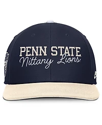 Nike Men's Navy/Cream Penn State Nittany Lions Pro Legacy Script Snapback Hat