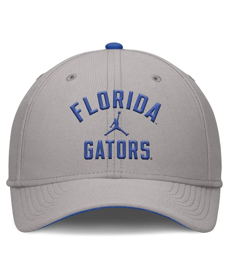 Jordan Men's Gray Florida Gators Rise Prep Performance Flex Hat