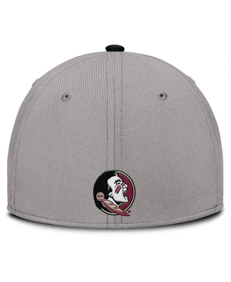 Nike Men's Gray Florida State Seminoles Rise Prep Performance Flex Hat