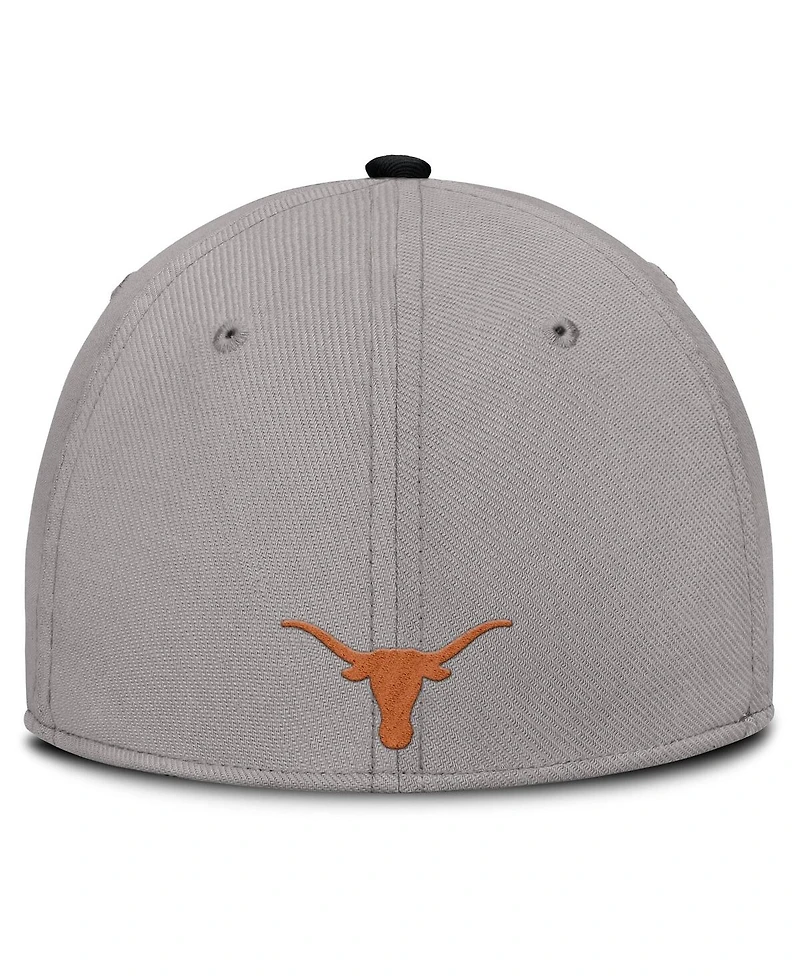 Nike Men's Gray Texas Longhorns Rise Prep Performance Flex Hat