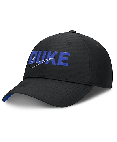 Nike Men's Black Duke Blue Devils Club Prep Performance Adjustable Hat