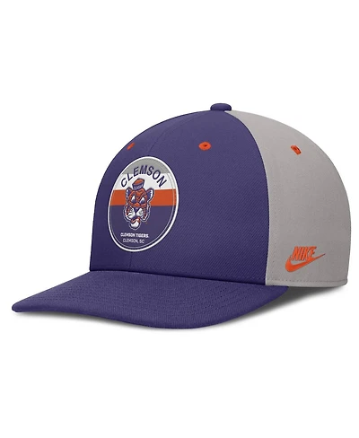 Nike Men's Purple/Gray Clemson Tigers Prep Pro Performance Snapback Hat