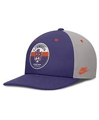 Nike Men's Purple/Gray Clemson Tigers Prep Pro Performance Snapback Hat