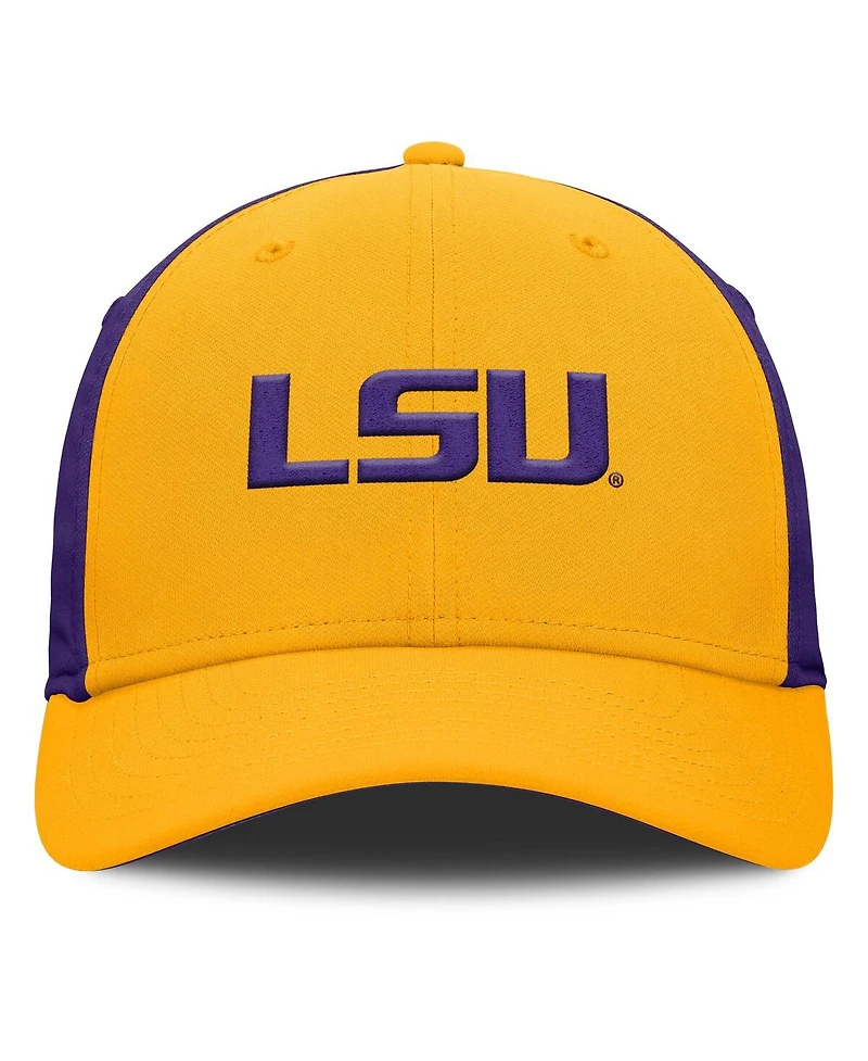 Nike Men's Gold/Purple Lsu Tigers 2025 Sideline Rise Local Performance Flex Hat