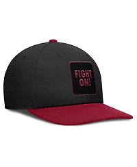 Nike Men's Black/Cardinal Usc Trojans 2025 Sideline Campus Pro Local Snapback Hat