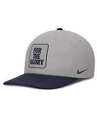 Nike Men's Gray/Navy Penn State Nittany Lions 2025 Sideline Campus Pro Local Snapback Hat