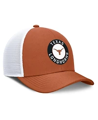 Nike Men's Burnt Orange/White Texas Longhorns Rise Primetime Performance Trucker Adjustable Hat