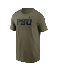 Nike Men's Olive Penn State Nittany Lions Primetime Logo Performance T-Shirt