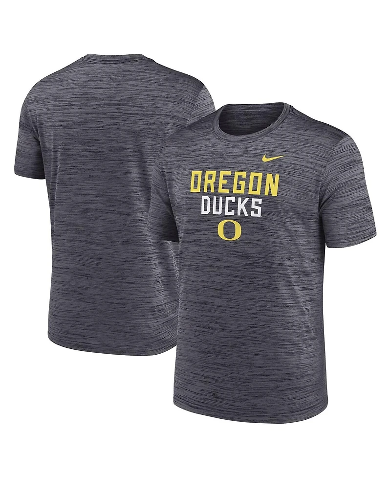 Nike Men's Black Oregon Ducks Campus Center Stack Velocity Performance T-Shirt