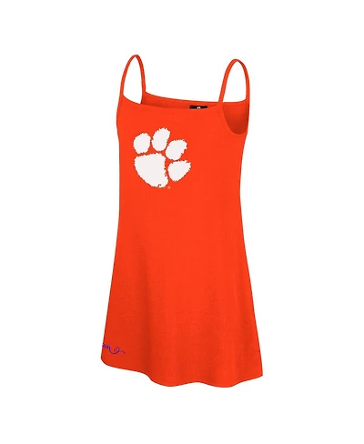 Colosseum Big Girls Orange Clemson Tigers Brook Tank Dress
