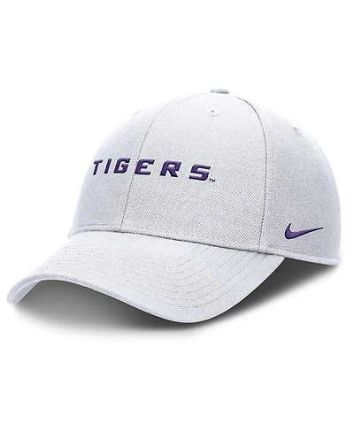 Nike Men's White Lsu Tigers 2025 On-Field Rise Performance Adjustable Hat