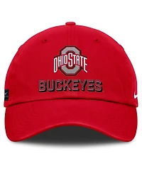 Nike Men's Scarlet Ohio State Buckeyes 2025 On-Field Club Adjustable Hat