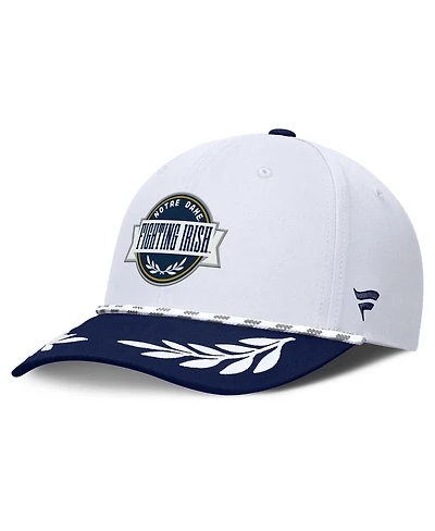 Fanatics Men's White/Navy Notre Dame Fighting Irish Admiral Adjustable Hat