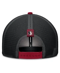 Nike Men's Garnet/Black Florida State Seminoles Legacy Arch Rise Performance Trucker Adjustable Hat