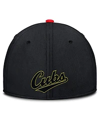 Nike Men's Crimson/Black Chicago Cubs Neon 90s Rise Swoosh Flex Hat
