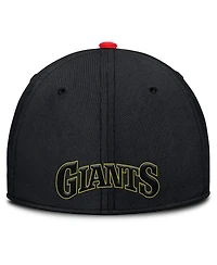Nike Men's Crimson/Black San Francisco Giants Neon 90s Rise Swoosh Flex Hat