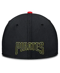 Nike Men's Crimson/Black Pittsburgh Pirates Neon 90s Rise Swoosh Flex Hat
