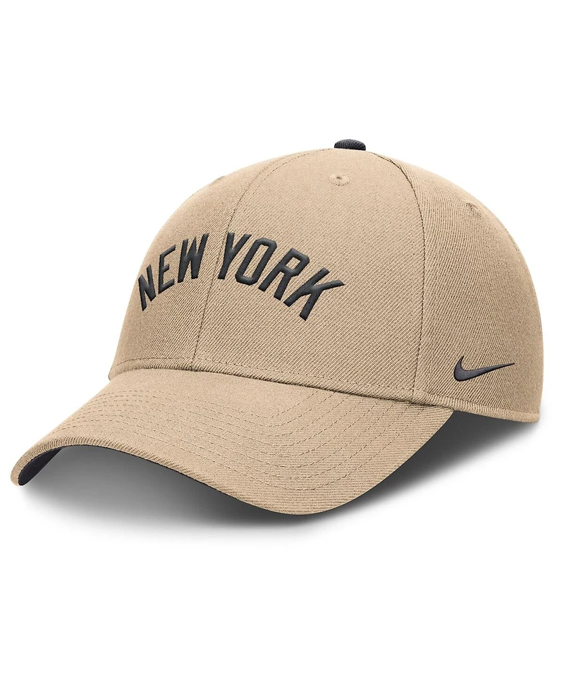 Nike Men's Khaki New York Yankees Rise Adjustable Hat