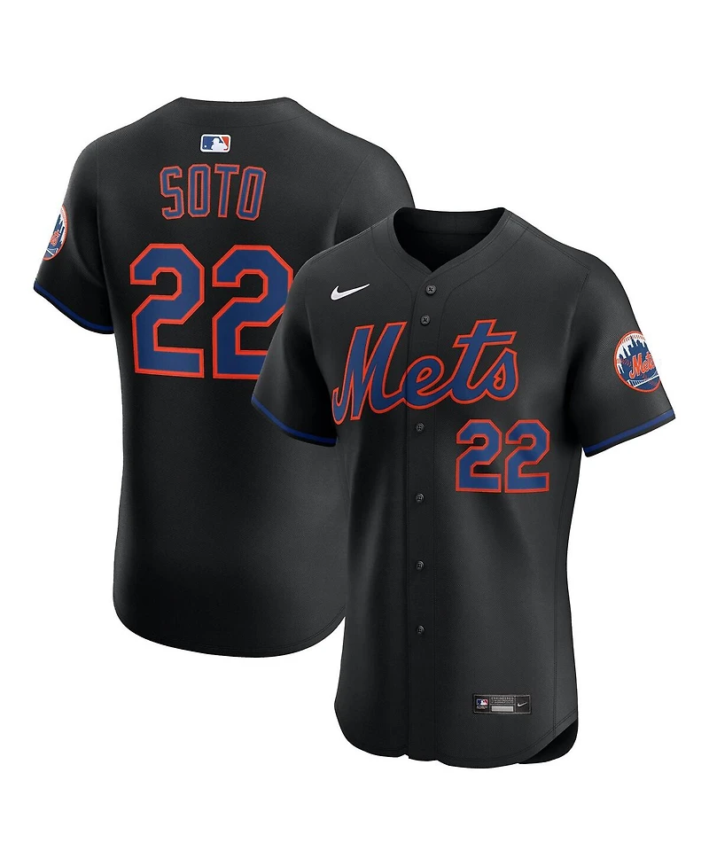 Nike Men's Juan Soto Black New York Mets Alternate Elite Jersey