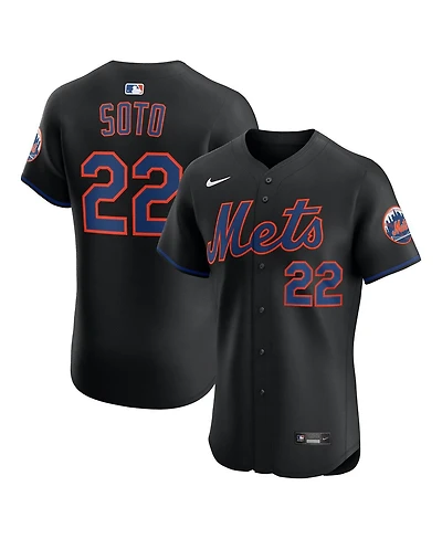 Nike Men's Juan Soto Black New York Mets Alternate Elite Jersey