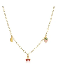 Lucky Feather Enamel Treasure Necklace