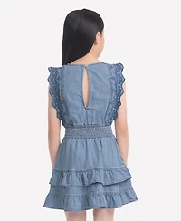 abercrombie kids Girls Smocked Waist Tiered Dress