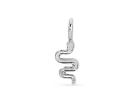 Lucky Feather Charm Garden - Silver - Snake Charm