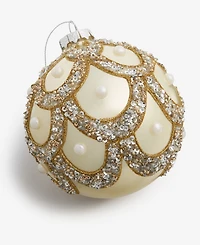 Holiday Lane Gilded Glamour Beaded Ball Ornament, Macy's Exclusive