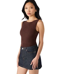 Steve Madden Women's Ornellia Boat Neck Bodysuit