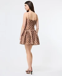 French Connection Women's Structured Taffeta Polka-Dot Dress
