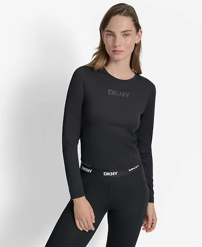 Dkny Women's Long Sleeve Balance Compression Top