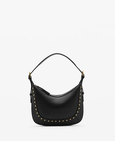 Mango Women's Small Studded Shoulder Bag