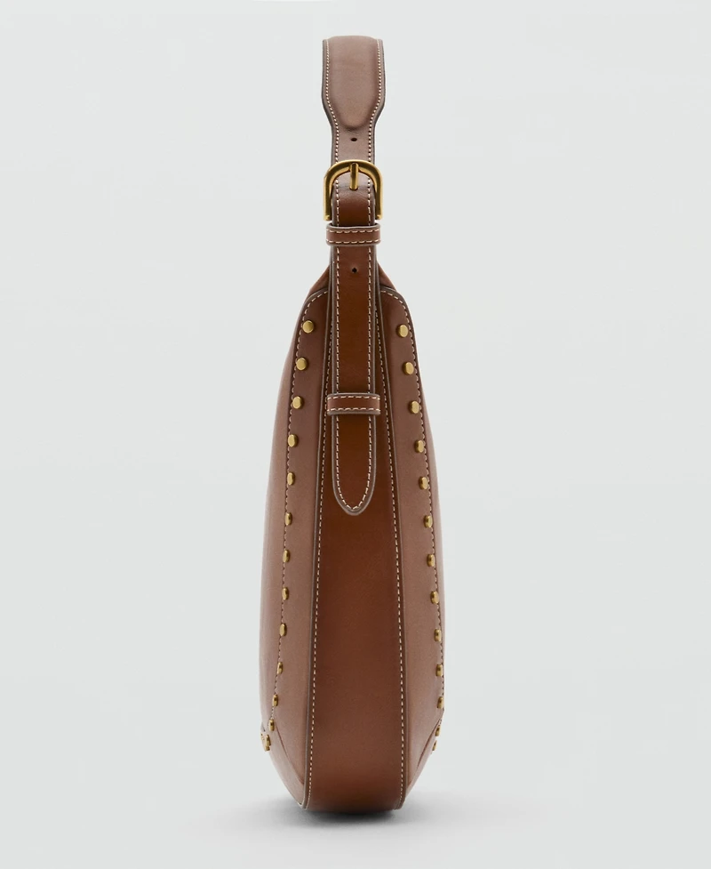 Mango Women's Studded Shoulder Bag