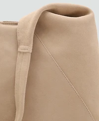 Mango Women's Suede Shoulder Bag