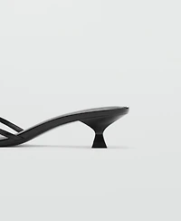 Mango Women's Buckle Detail Heeled Sandals