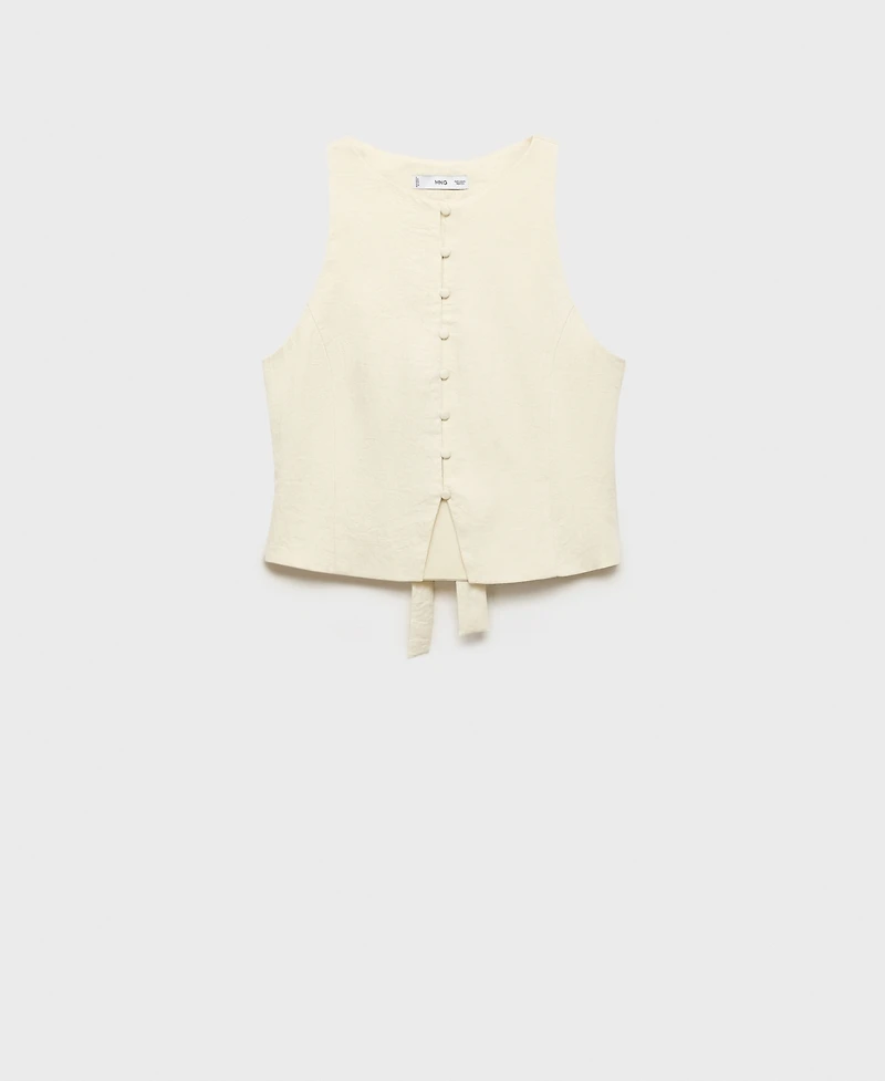 Mango Women's Back-Tie Vest