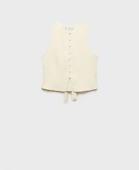 Mango Women's Back-Tie Vest