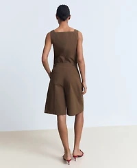 Mango Women's Cotton Suit Bermuda Shorts