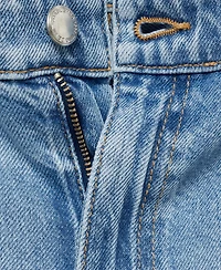 Mango Women's Wide Leg Pleated Jeans