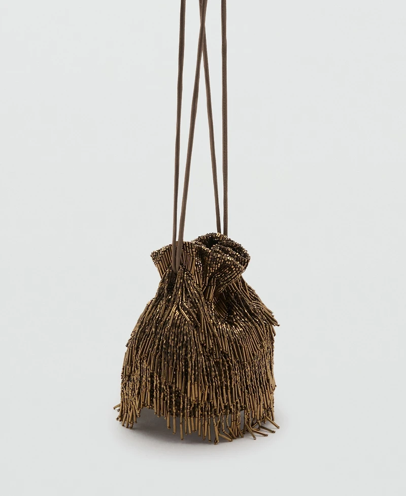 Mango Women's Beaded Handbag