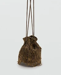 Mango Women's Beaded Handbag
