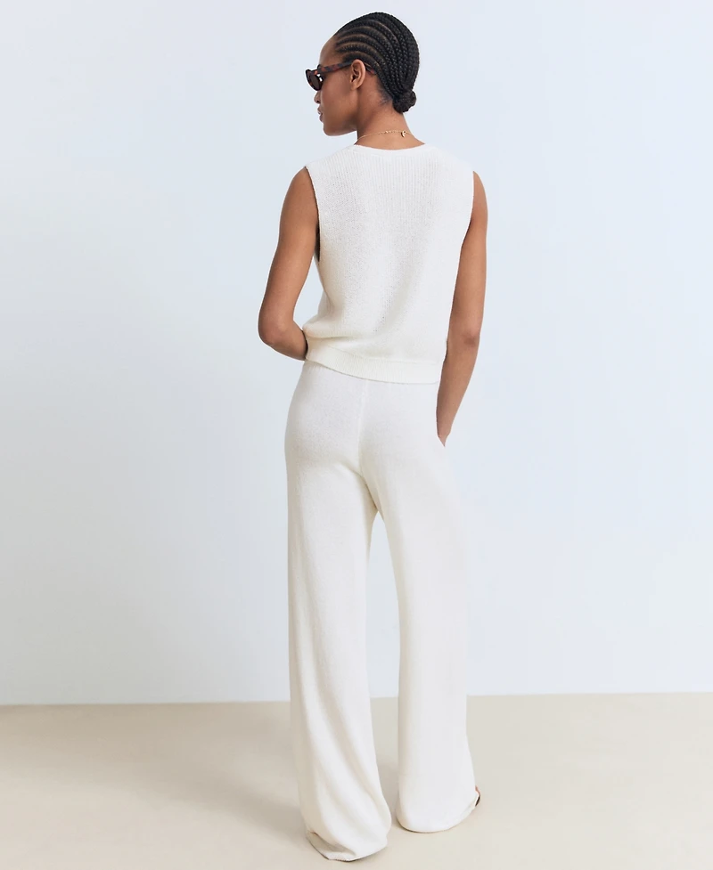Mango Women's Straight Knitted Pants