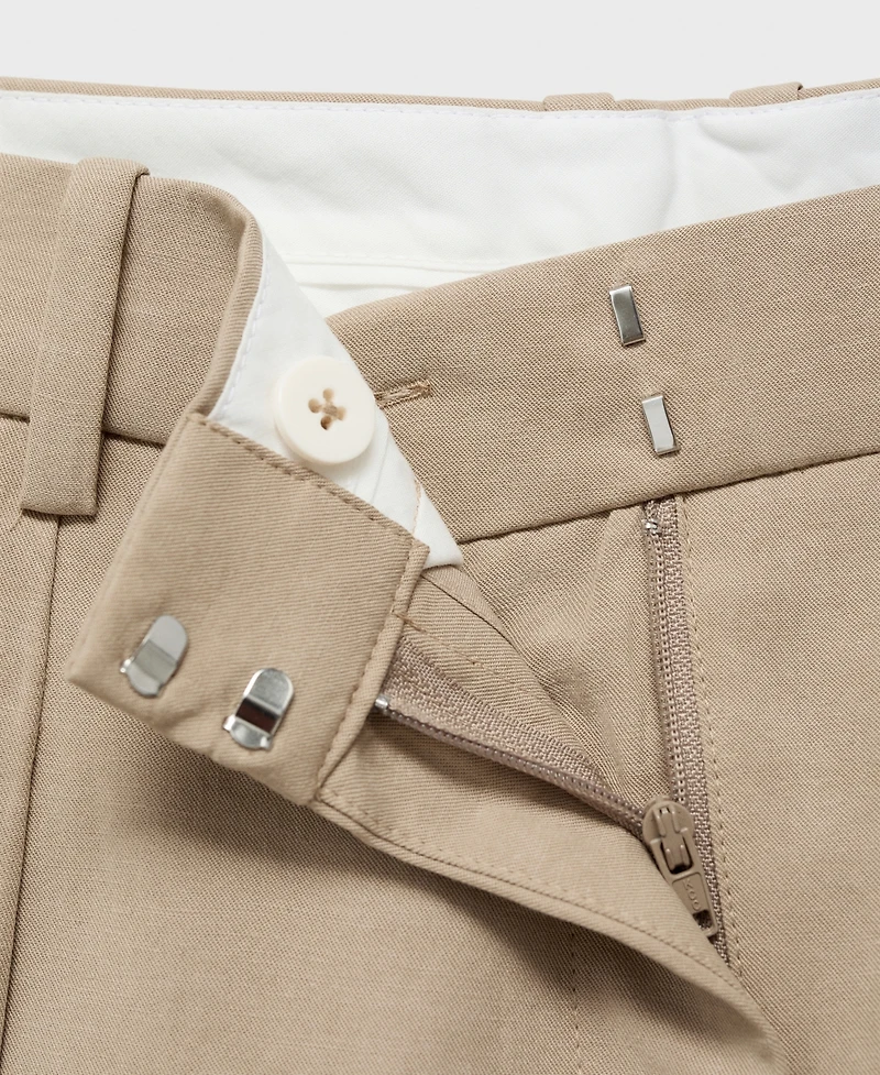 Mango Women's Linen-Blend Balloon Pants