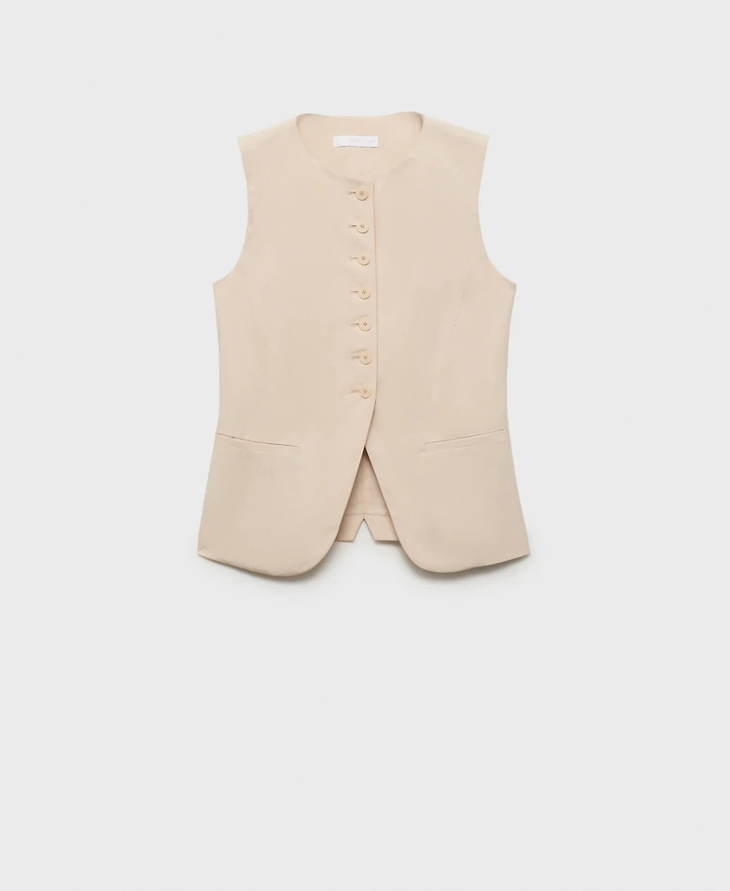 Mango Women's Buttoned Suit Vest