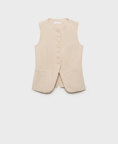Mango Women's Buttoned Suit Vest