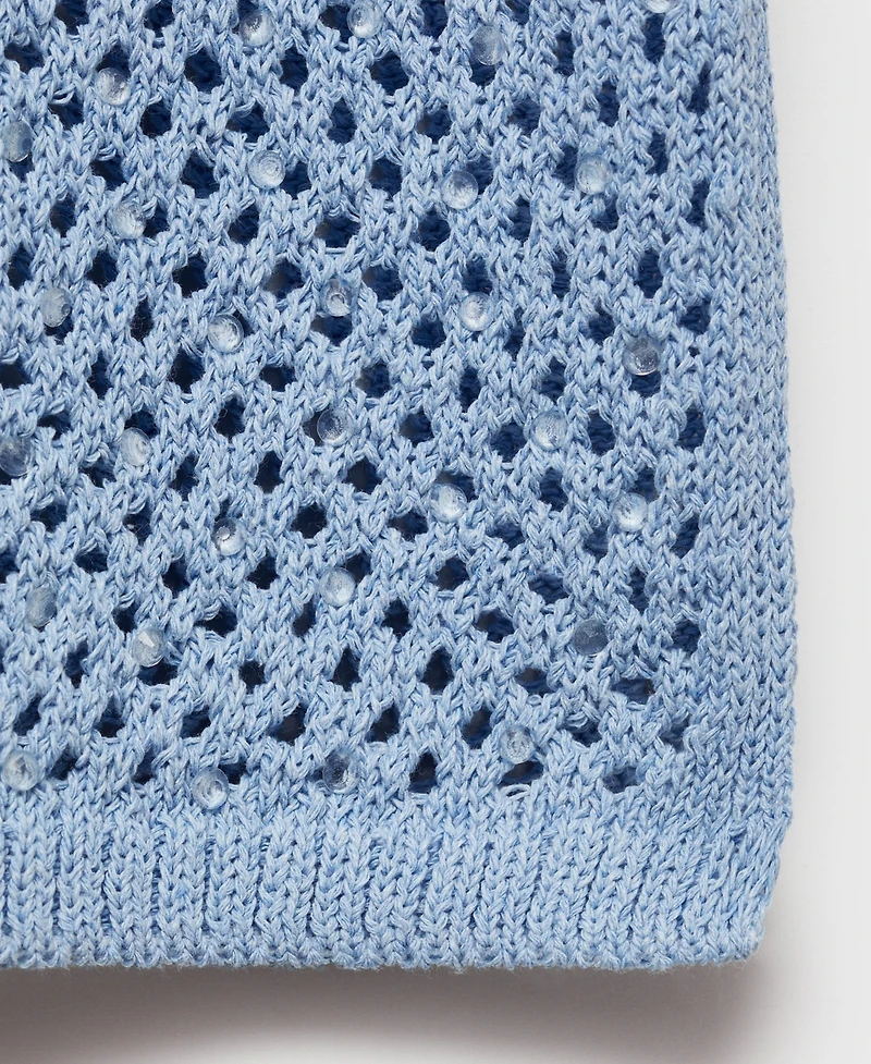 Mango Women's Rhinestone Detail Knitted Skirt