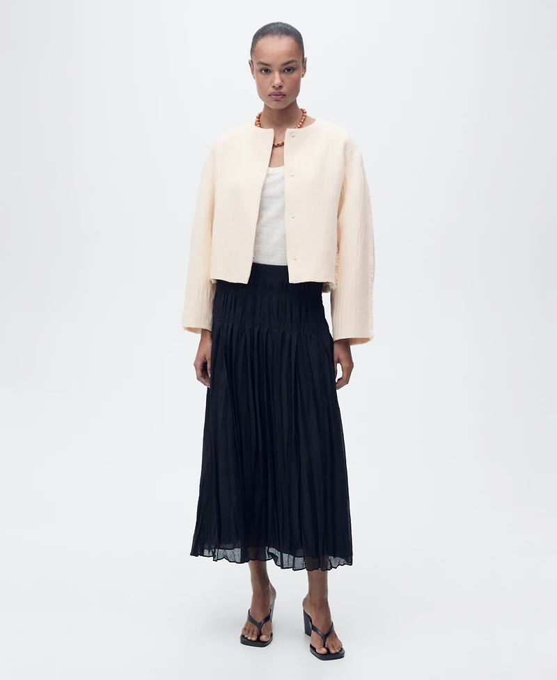 Mango Women's Oversized Cotton Jacket