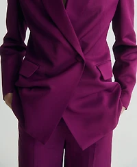 Mango Women's Double-Breasted Suit Jacket